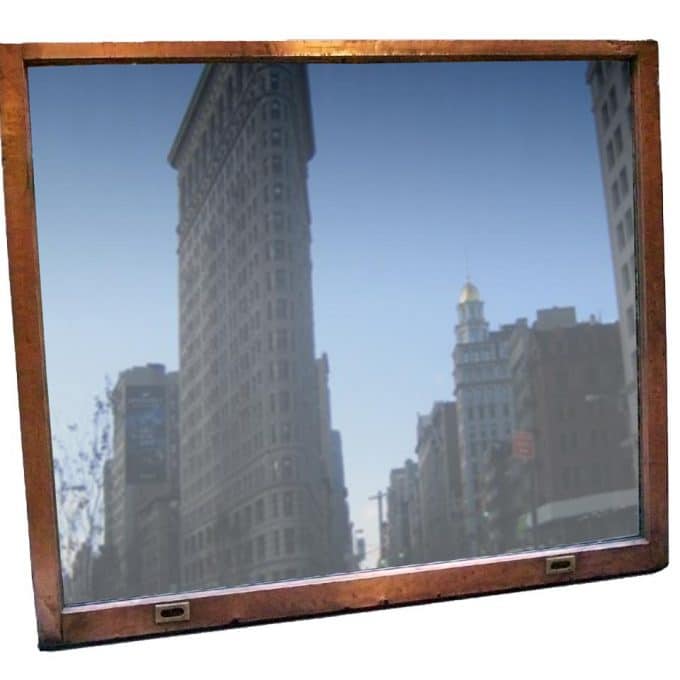 Flatiron Building copper window mirror