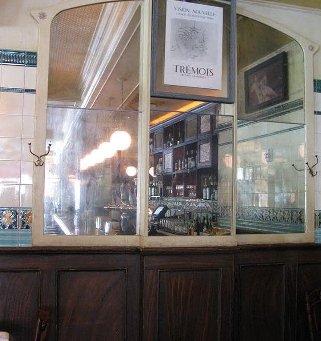 Parc Brasserie antiqued mirror